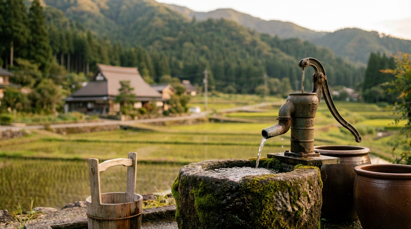 田舎の給水事情｜上水道・井戸水・山水の違い