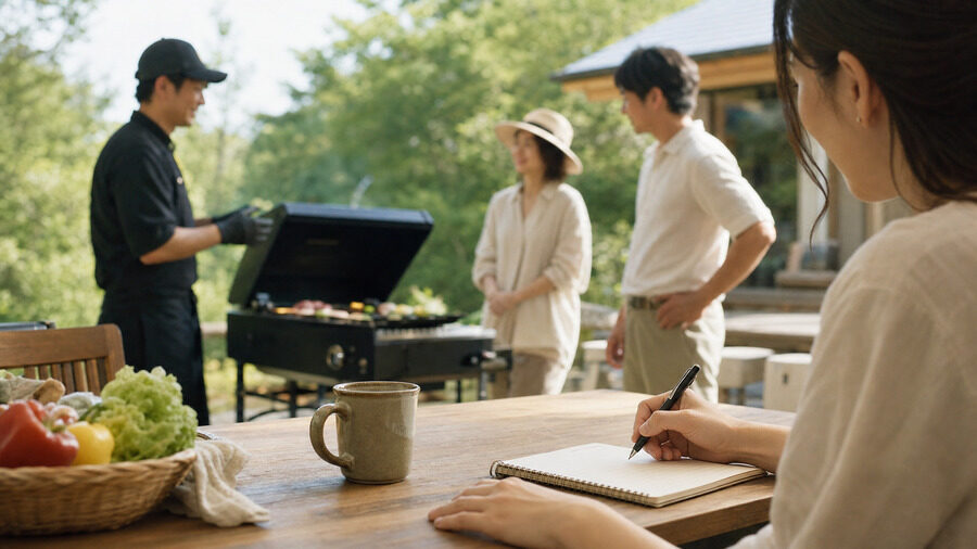 別荘で出張BBQを頼むときの注意点