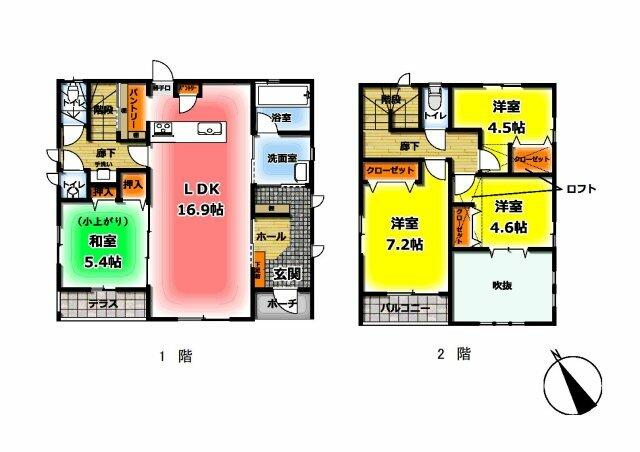 「鳥取市 湯所町１丁目 (鳥取駅) 2階建 4LDK」のメイン画像