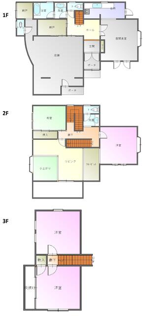 「鳥取市 徳尾 (湖山駅) 3階建 3LDK」のメイン画像
