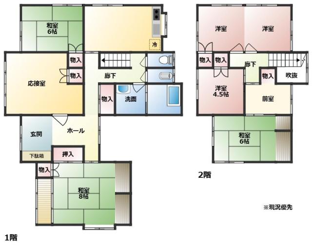 「岩美郡岩美町 大字浦富 (岩美駅) 2階建 7SDK」のメイン画像
