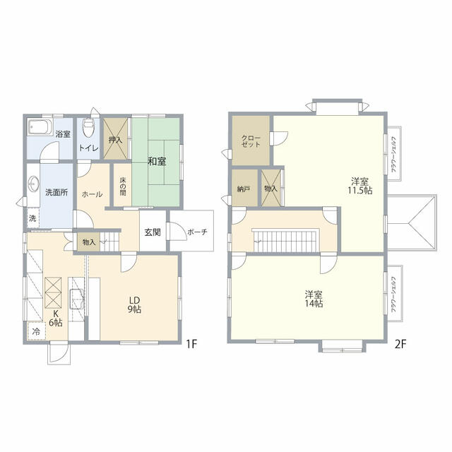 「鳥取市 雲山 (津ノ井駅) 2階建 4SLDK」のメイン画像