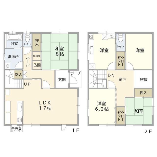 「倉吉市 余戸谷町 (倉吉駅) 2階建 5LDK」のメイン画像