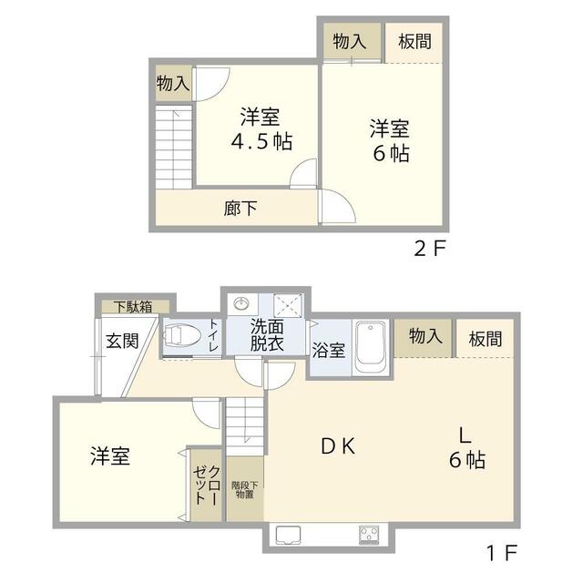 「鳥取市 浜坂５丁目 (湖山駅) 2階建 3LDK」のメイン画像