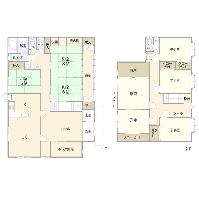 「鳥取市 数津 (鳥取駅) 2階建 7LDK」のメイン画像
