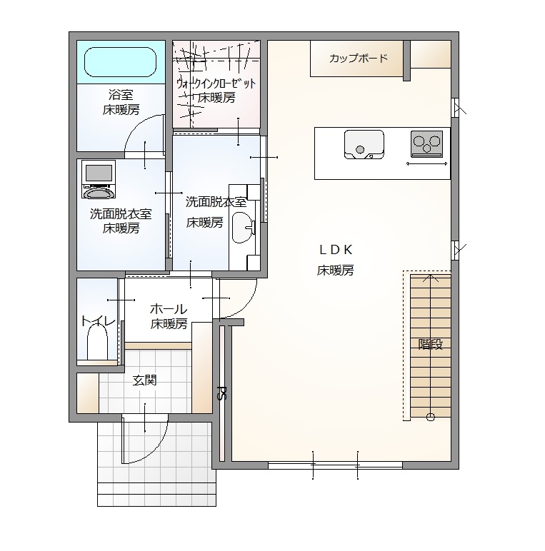 新築の質感が色濃く残る極上コンディション！防府市国衙1丁目2番19号の中古住宅物件の画像2