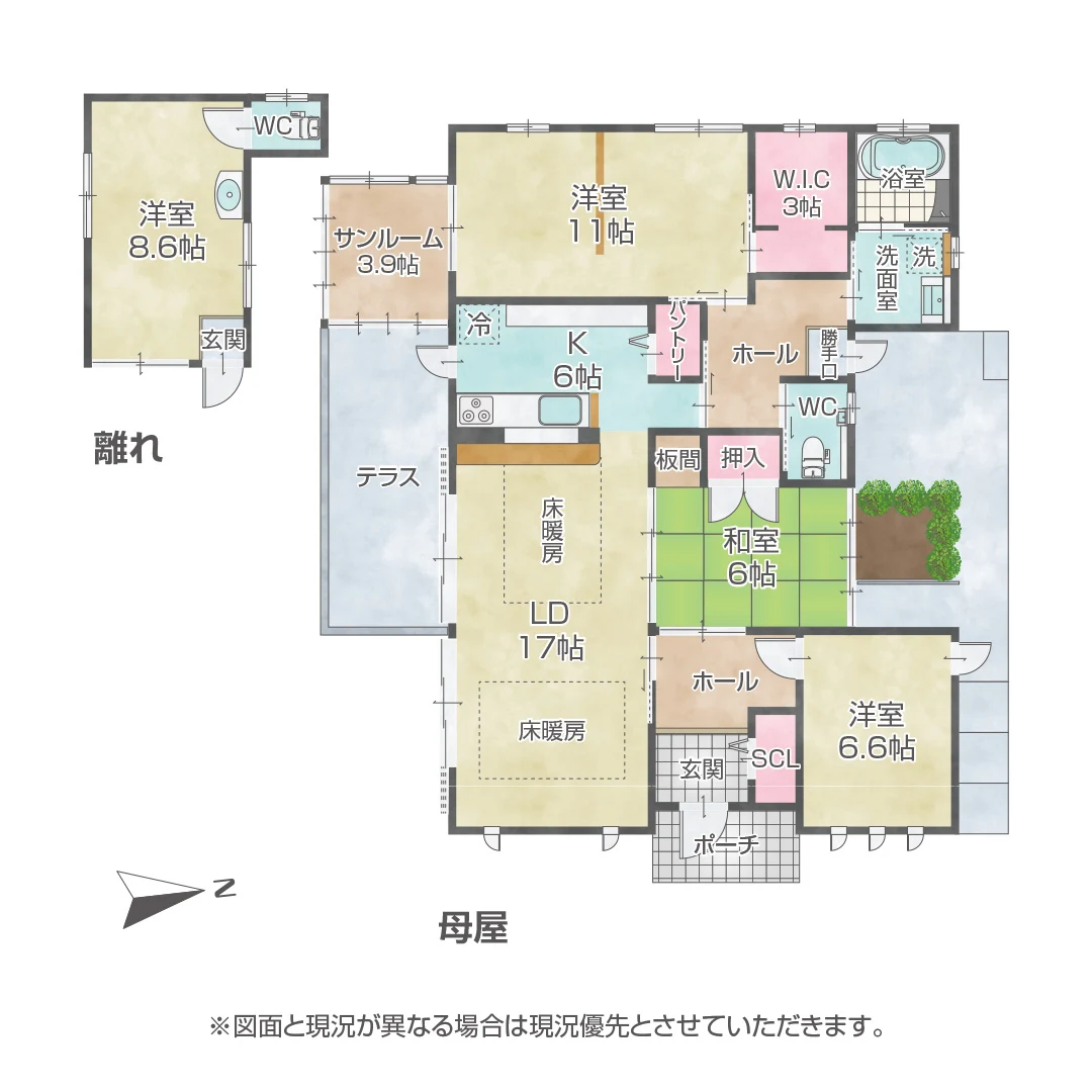 ガーデニングが楽しめる広い庭付き！美浜町三尾のパナホーム施工住宅物件の画像2