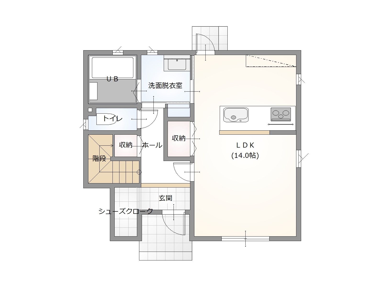 駅近＆主要道路アクセス良好！山口市嘉川4812-7の中古住宅物件の画像2