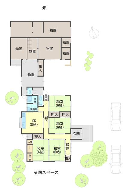 田舎暮らしにオススメ！自然豊かな氷上町長野の平屋建住宅物件の画像2