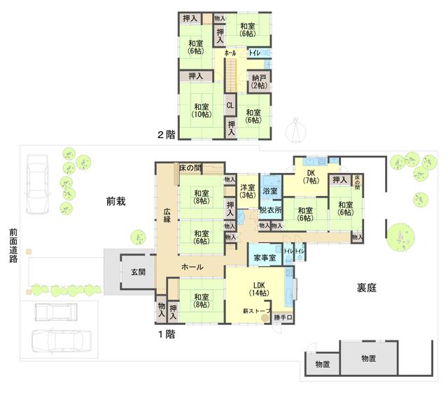 朝来市 和田山町竹田 (竹田駅) 2階建 10SLDKの画像2
