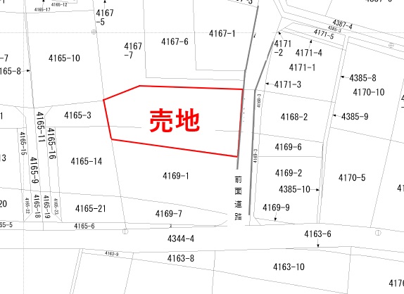 土地面積392㎡（約118坪）ゆとりある住宅向け土地です！の画像2