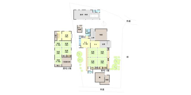 ホタル舞う清流近くの田畑付き！丹波市青垣町稲土の2階建物件の画像2