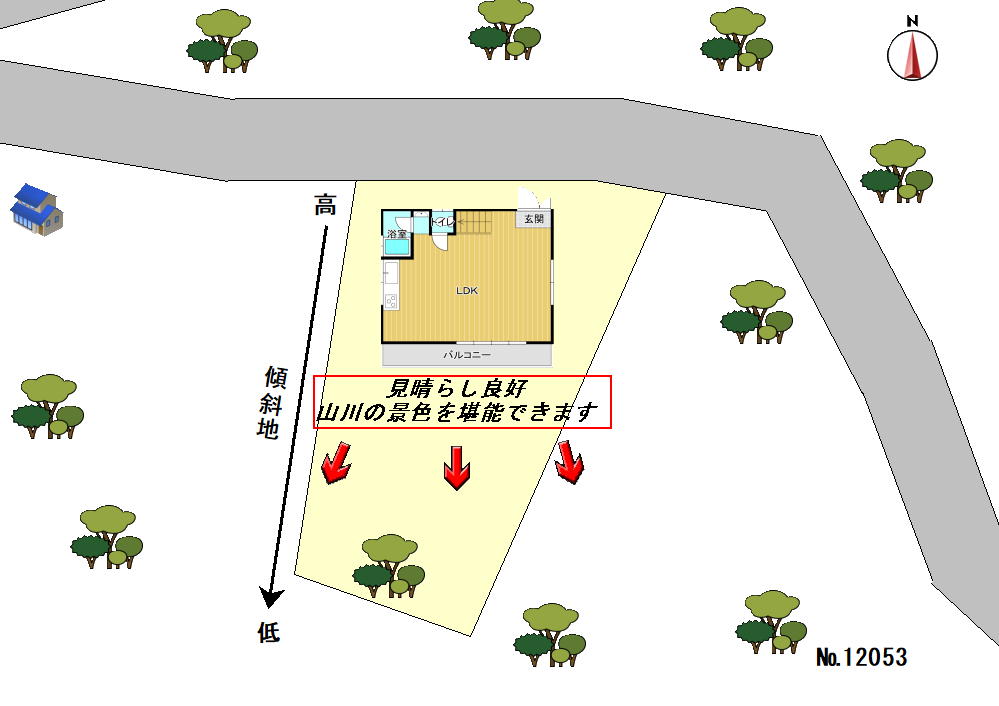 眺望良好！有田川町粟生の別荘物件の画像15