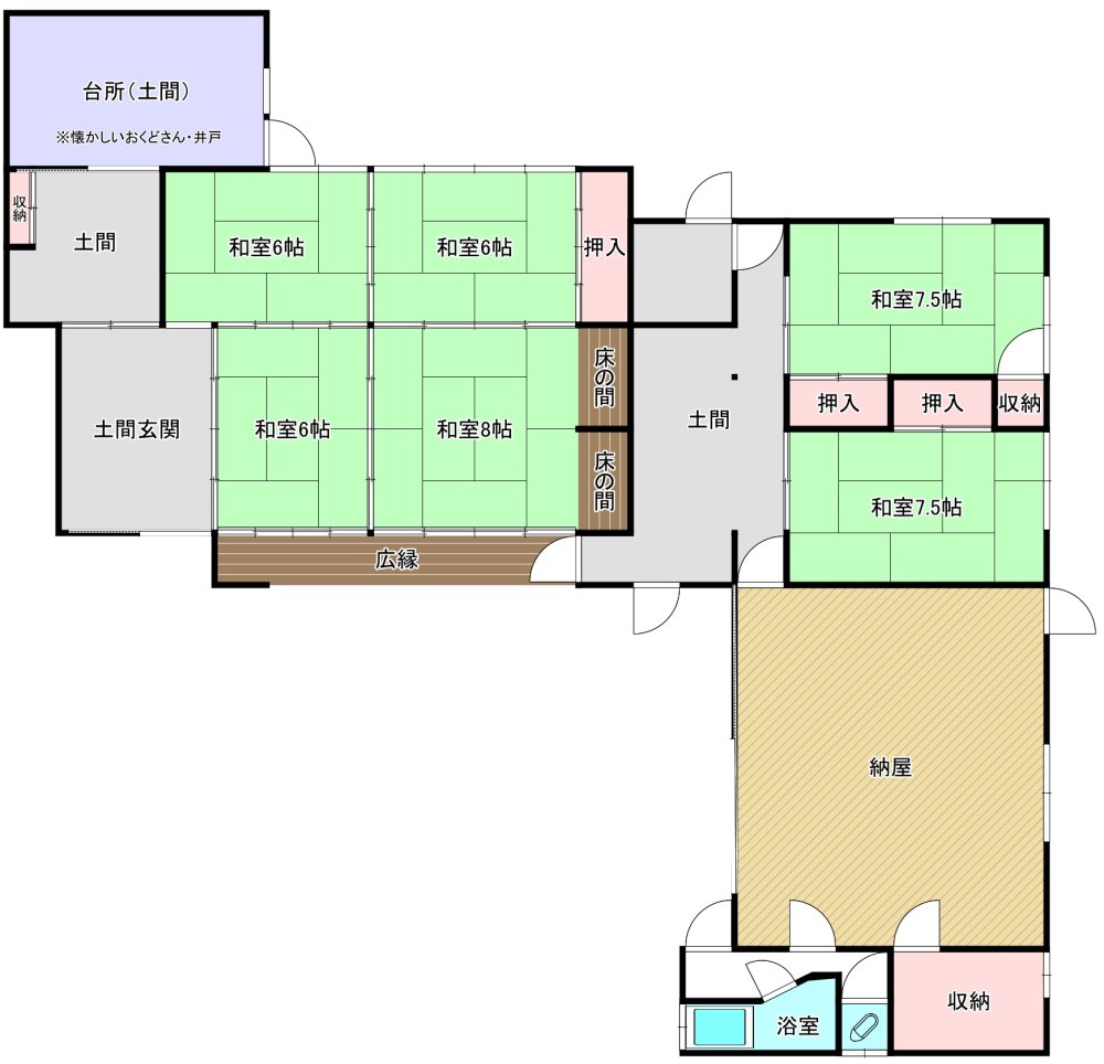 高台眺望良好！紀の川市上田井の平屋古民家物件の画像16