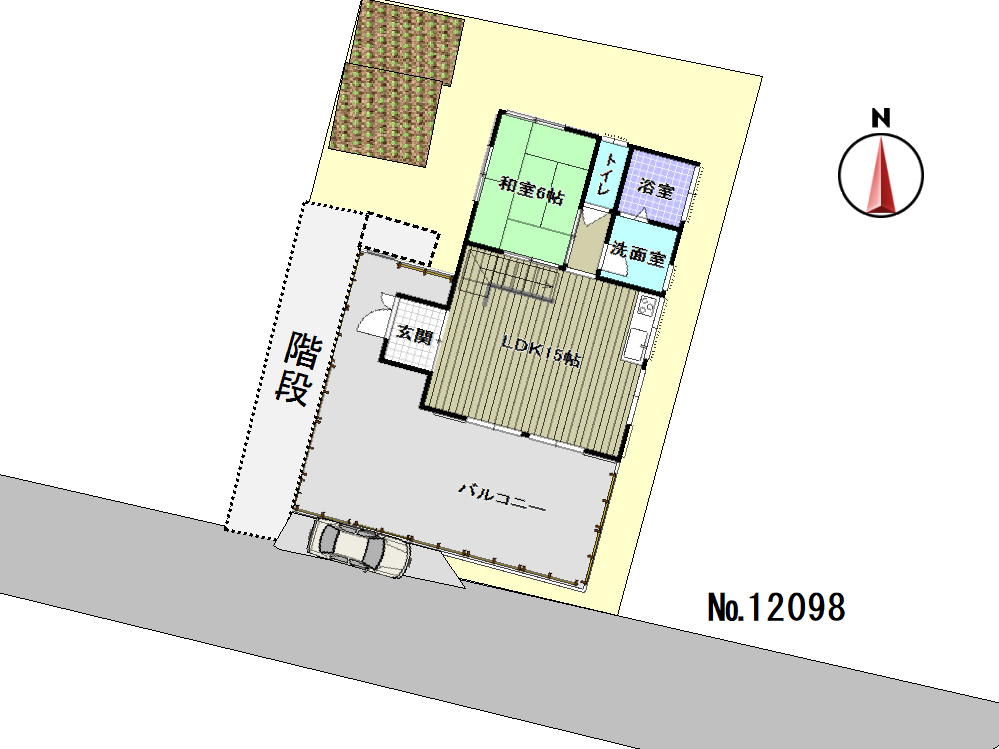 広いバルコニー付き！有田川町生石の林間別荘物件の画像16
