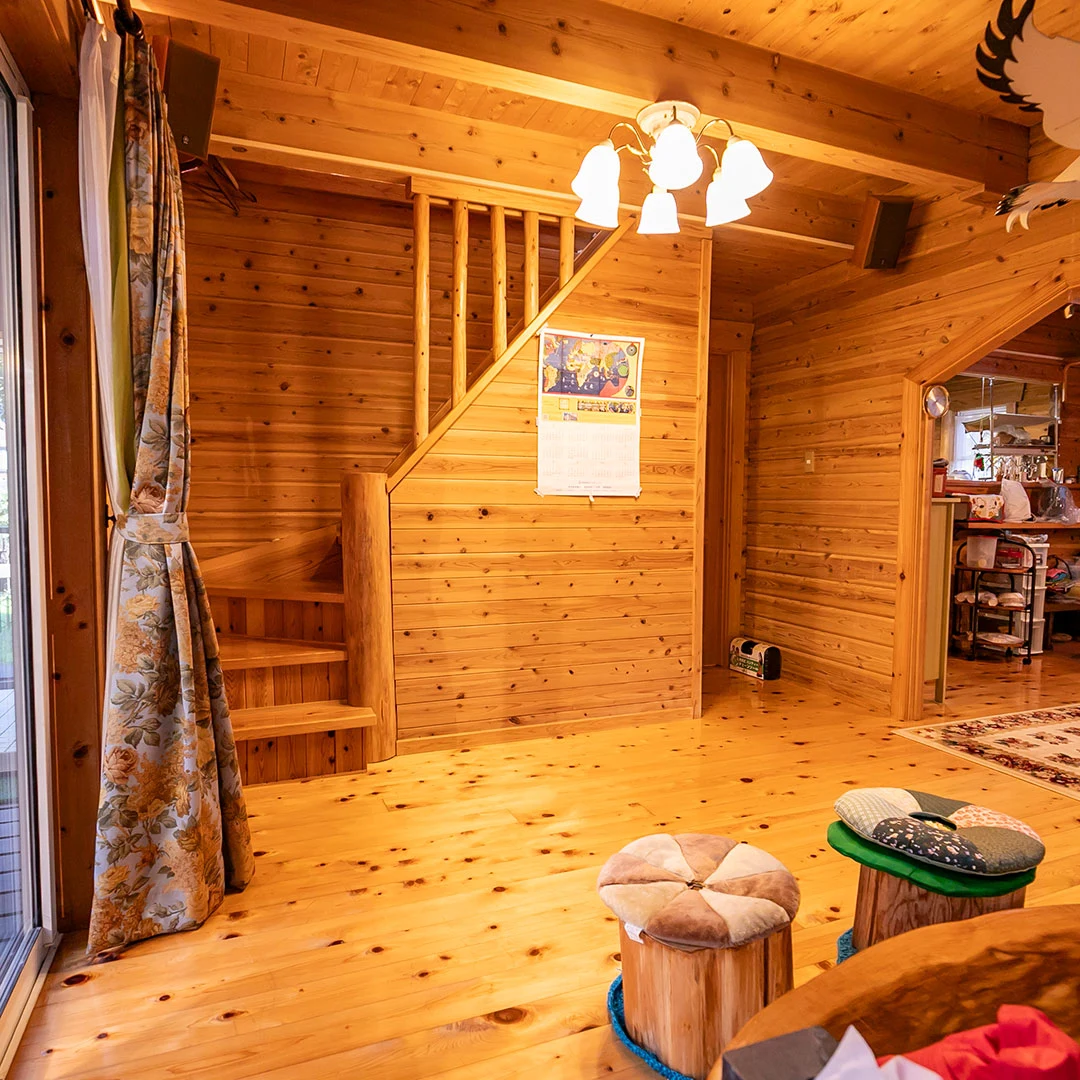 囲炉裏小屋のある庭が魅力！高島市マキノ町のログハウス物件の画像17