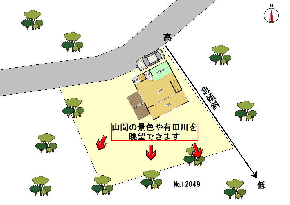 清流と里山の眺望が楽しめる！有田川町粟生の物件の画像17