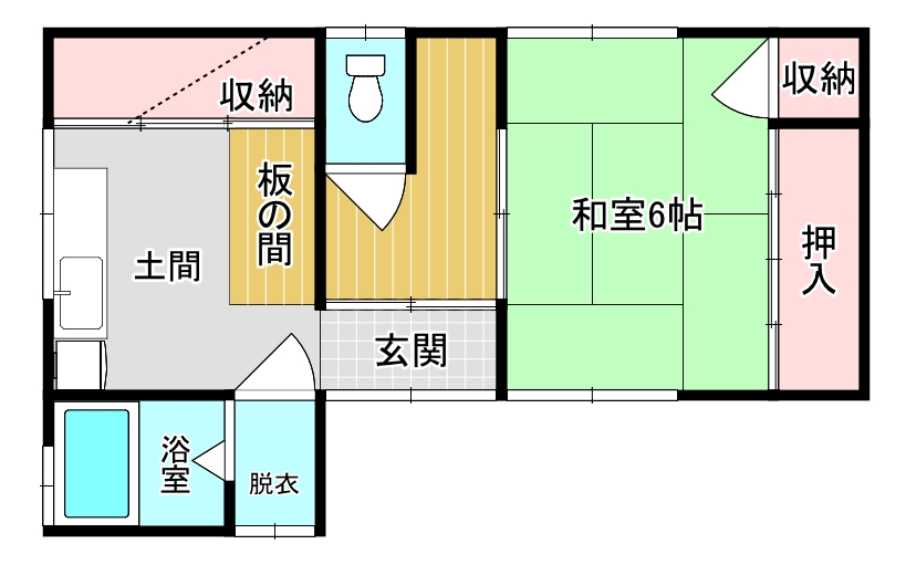 海まで徒歩2分！田辺市新庄町の隠れ家1DK物件の画像18