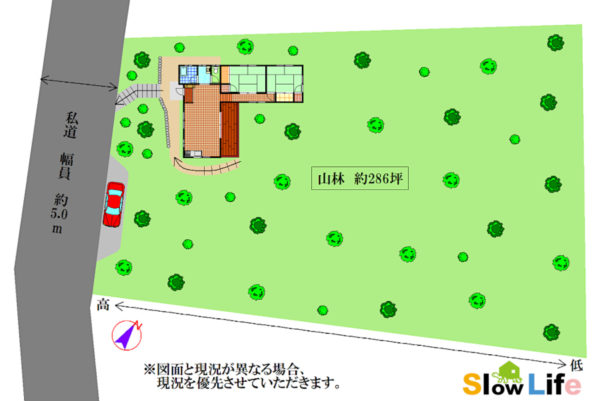 上郡町 スキップフロアの平家建2LDK☆木々の緑に囲まれた別荘物件です♪の画像18
