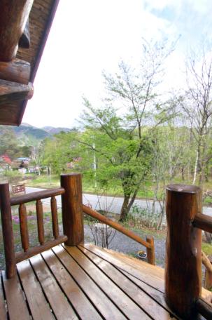 大自然に囲まれた極太ハンドカットログハウス！高山市荘川町中野の中古ログハウス物件の画像21